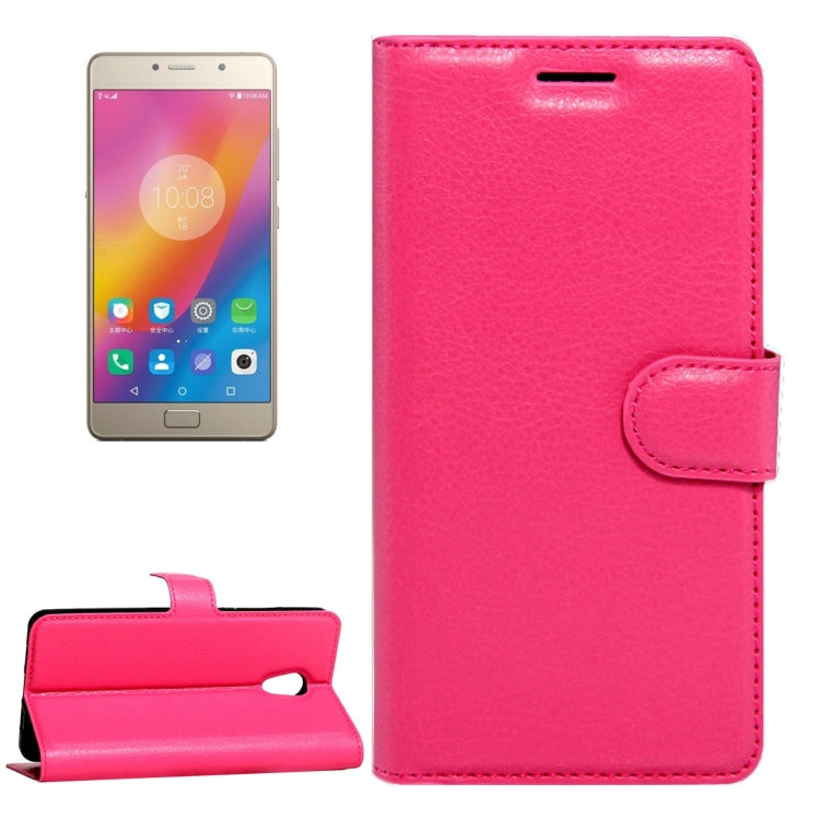 For Lenovo Vibe P2 C72 Litchi Texture Horizontal Flip Leather Case with Magnetic Buckle & Holder & Card Slots & Wallet