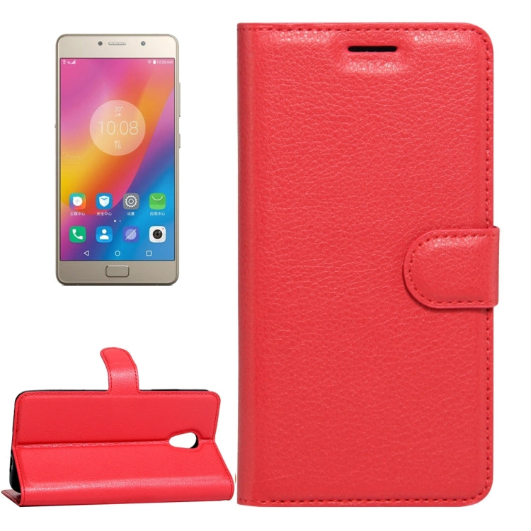 For Lenovo Vibe P2 C72 Litchi Texture Horizontal Flip Leather Case with Magnetic Buckle & Holder & Card Slots & Wallet