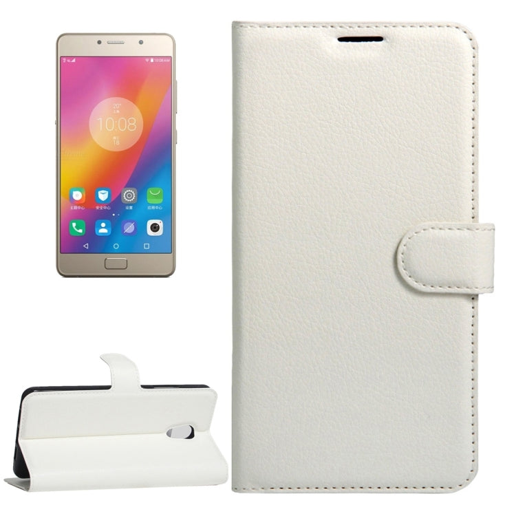 For Lenovo Vibe P2 C72 Litchi Texture Horizontal Flip Leather Case with Magnetic Buckle & Holder & Card Slots & Wallet