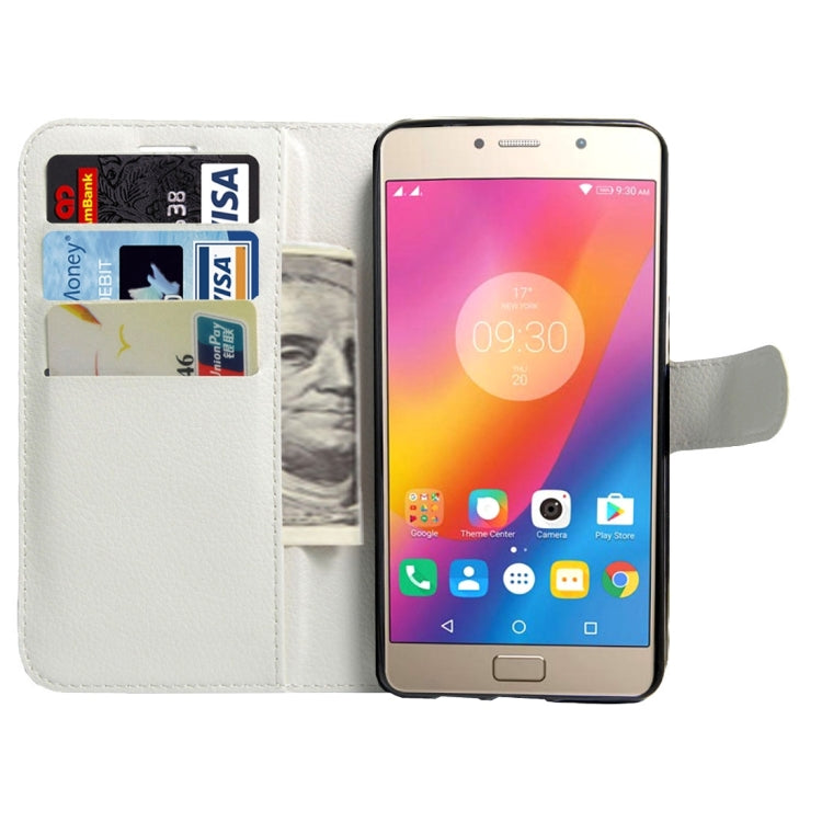 For Lenovo Vibe P2 C72 Litchi Texture Horizontal Flip Leather Case with Magnetic Buckle & Holder & Card Slots & Wallet