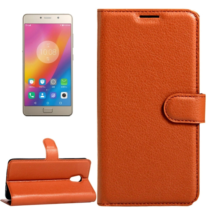 For Lenovo Vibe P2 C72 Litchi Texture Horizontal Flip Leather Case with Magnetic Buckle & Holder & Card Slots & Wallet