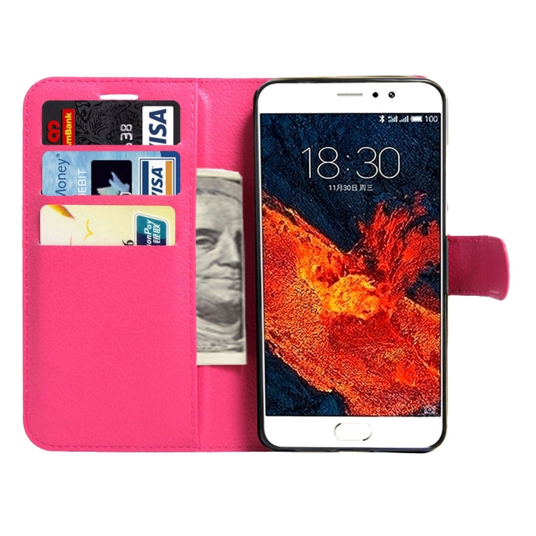 For Meizu PRO 6 Plus Litchi Texture Horizontal Flip Leather Case with Magnetic Buckle & Holder & Card Slots & Wallet