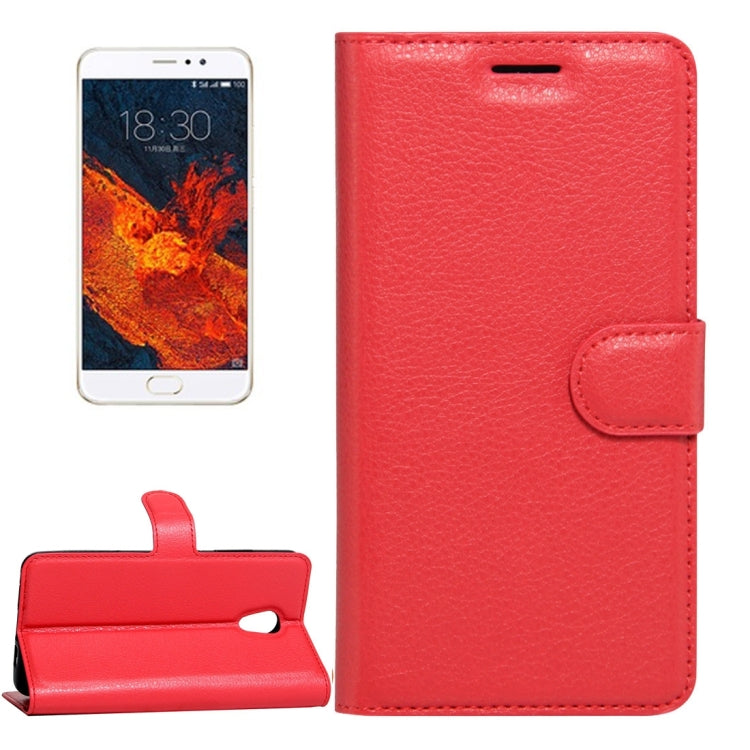For Meizu PRO 6 Plus Litchi Texture Horizontal Flip Leather Case with Magnetic Buckle & Holder & Card Slots & Wallet