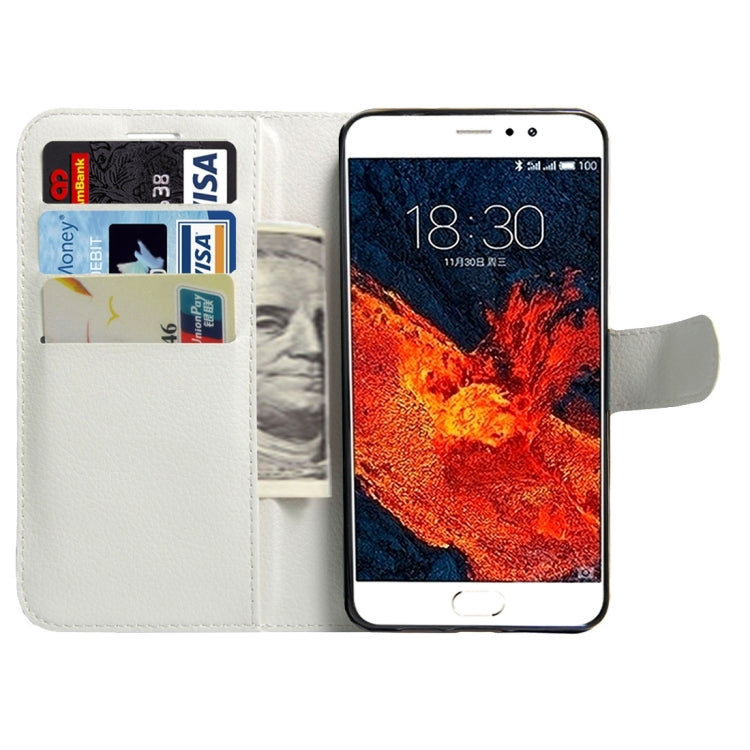 For Meizu PRO 6 Plus Litchi Texture Horizontal Flip Leather Case with Magnetic Buckle & Holder & Card Slots & Wallet