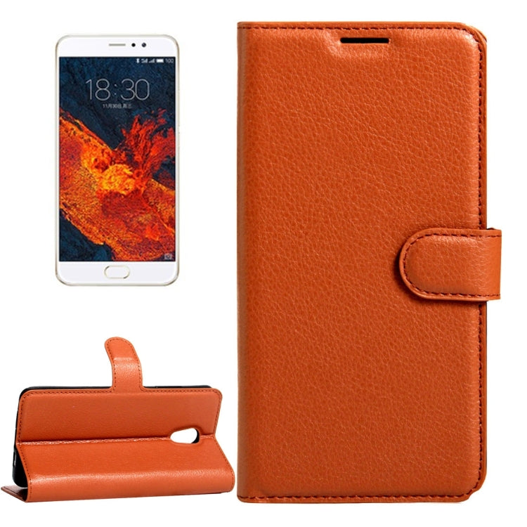 For Meizu PRO 6 Plus Litchi Texture Horizontal Flip Leather Case with Magnetic Buckle & Holder & Card Slots & Wallet