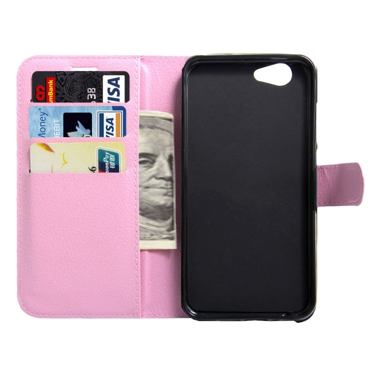 For Meizu Meilan X Litchi Texture Horizontal Flip Leather Case with Magnetic Buckle & Holder & Card Slots & Wallet