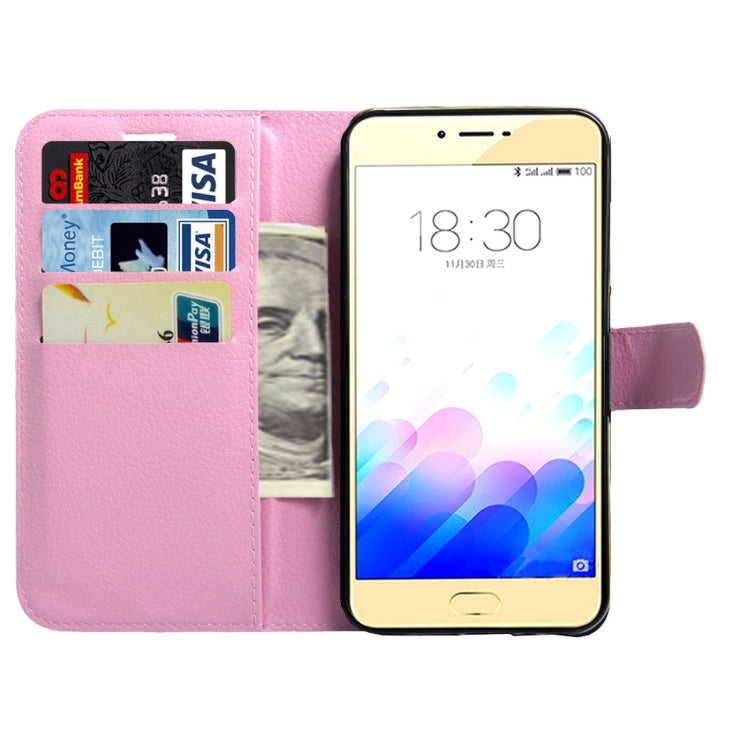 For Meizu Meilan X Litchi Texture Horizontal Flip Leather Case with Magnetic Buckle & Holder & Card Slots & Wallet