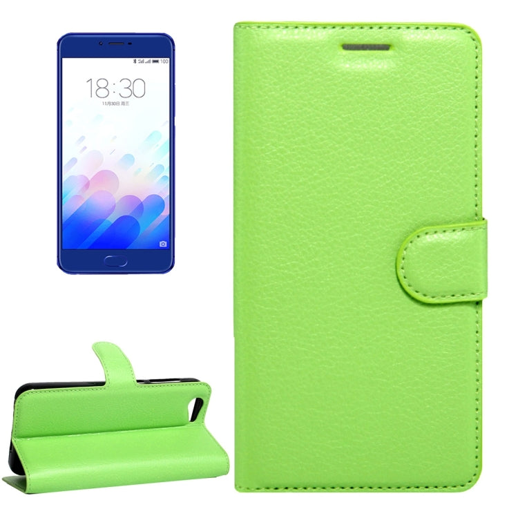 For Meizu Meilan X Litchi Texture Horizontal Flip Leather Case with Magnetic Buckle & Holder & Card Slots & Wallet