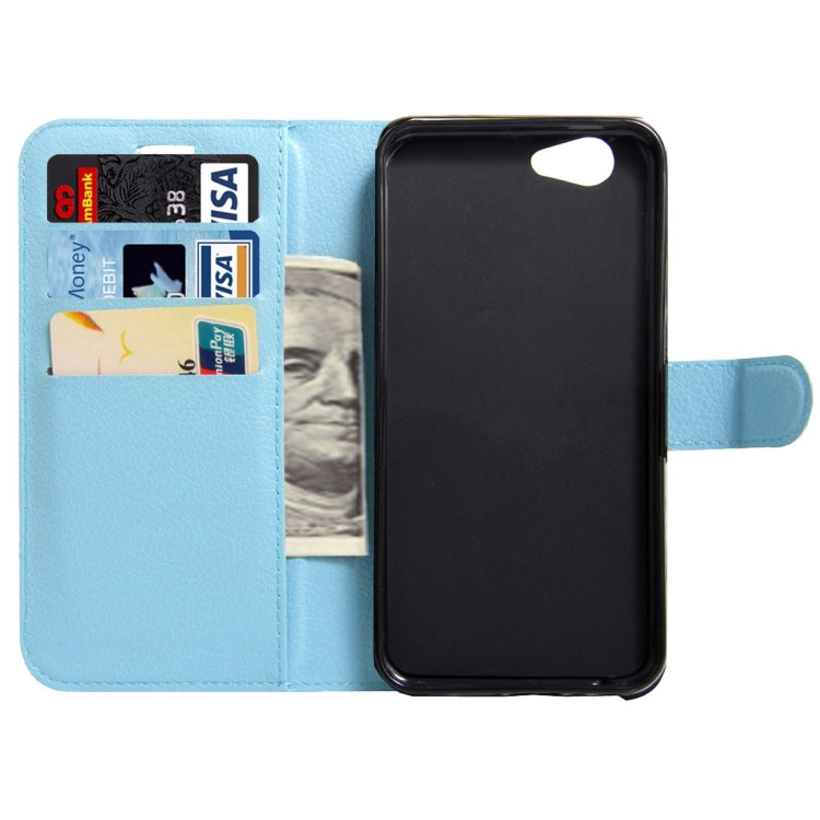 For Meizu Meilan X Litchi Texture Horizontal Flip Leather Case with Magnetic Buckle & Holder & Card Slots & Wallet
