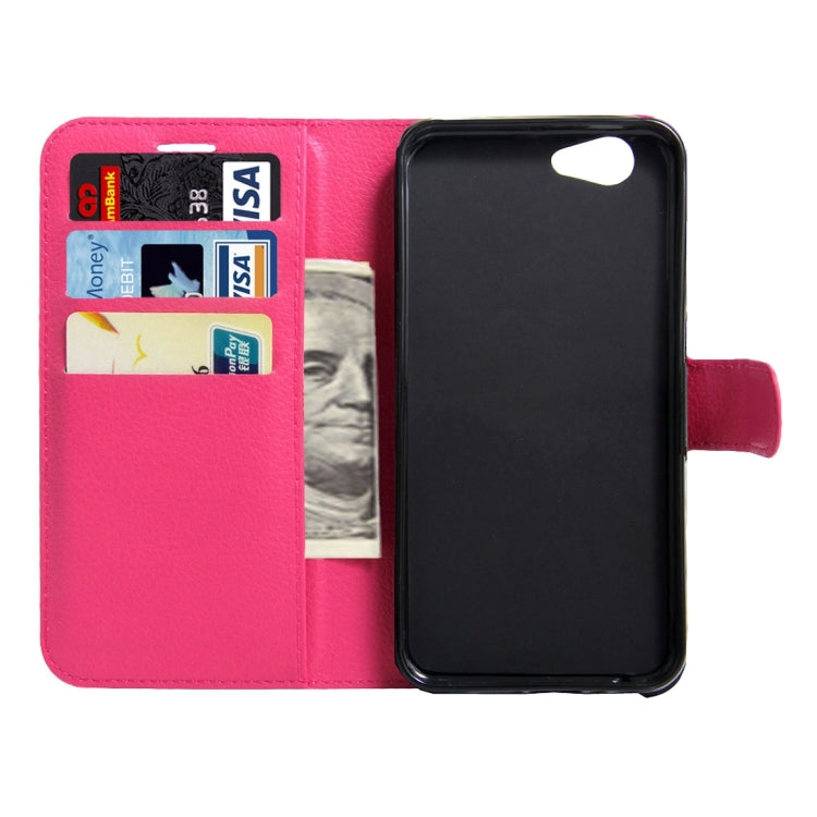 For Meizu Meilan X Litchi Texture Horizontal Flip Leather Case with Magnetic Buckle & Holder & Card Slots & Wallet