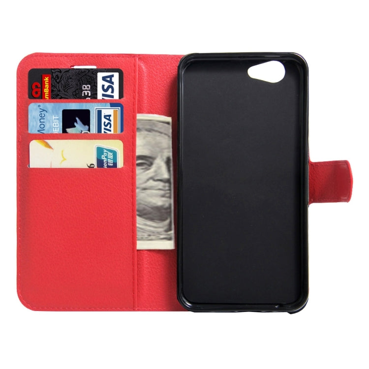 For Meizu Meilan X Litchi Texture Horizontal Flip Leather Case with Magnetic Buckle & Holder & Card Slots & Wallet