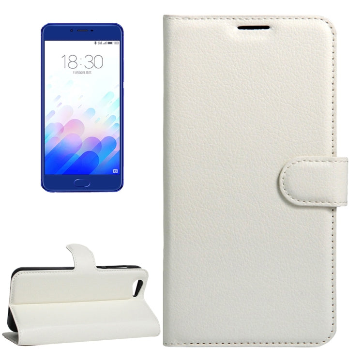 For Meizu Meilan X Litchi Texture Horizontal Flip Leather Case with Magnetic Buckle & Holder & Card Slots & Wallet