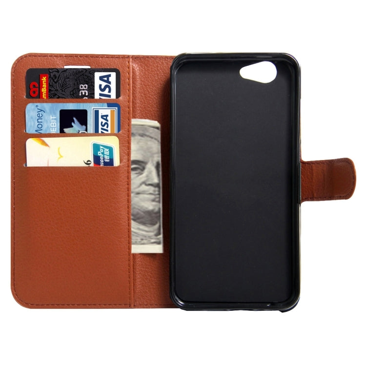 For Meizu Meilan X Litchi Texture Horizontal Flip Leather Case with Magnetic Buckle & Holder & Card Slots & Wallet
