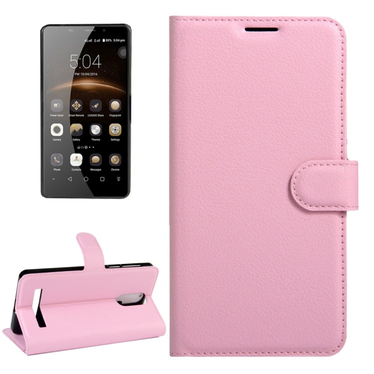 LEAGOO for M8 (MPH1460) Litchi Texture Horizontal Flip Leather Case with Magnetic Buckle & Holder & Card Slots & Wallet