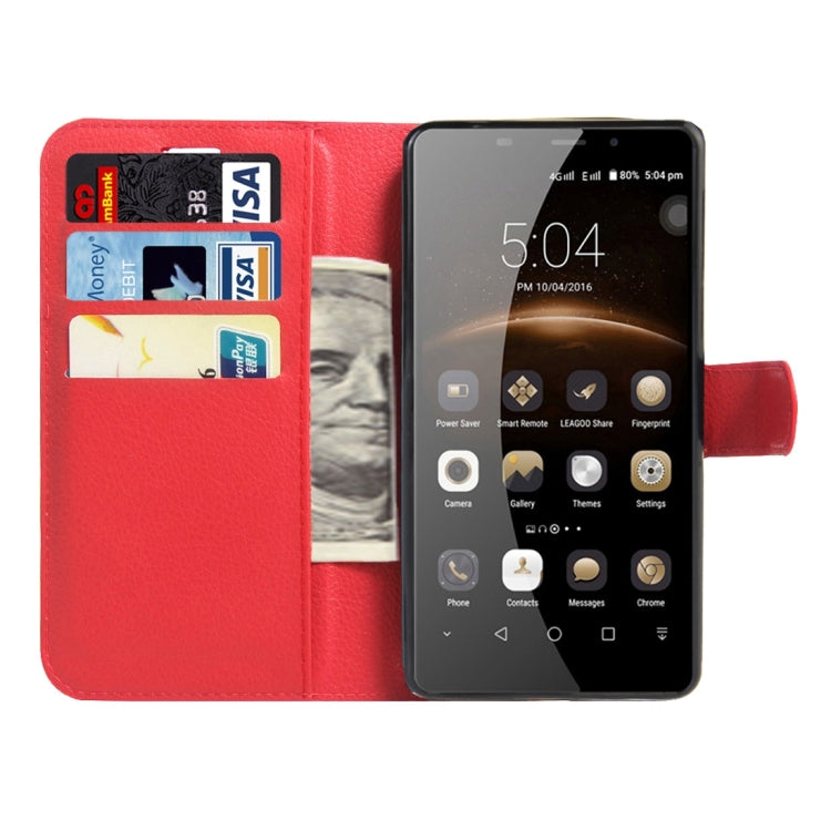 LEAGOO for M8 (MPH1460) Litchi Texture Horizontal Flip Leather Case with Magnetic Buckle & Holder & Card Slots & Wallet