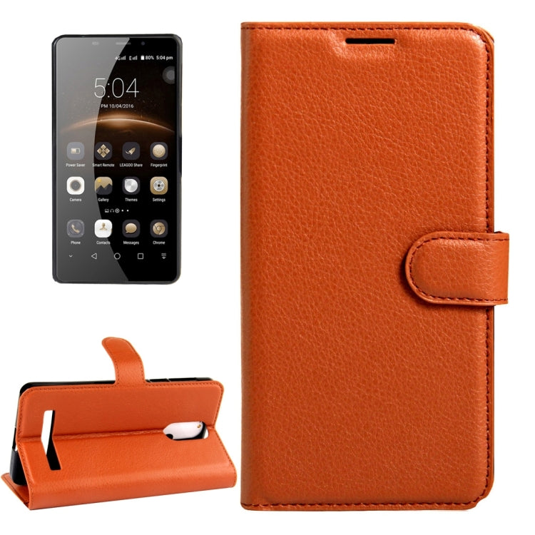 LEAGOO for M8 (MPH1460) Litchi Texture Horizontal Flip Leather Case with Magnetic Buckle & Holder & Card Slots & Wallet