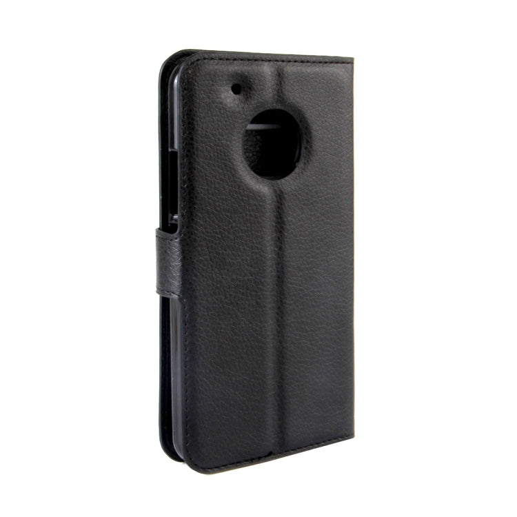 For Motorola Moto G Plus (5th Gen.) Litchi Texture Horizontal Flip Leather Case with Magnetic Buckle & Holder & Card Slots & Wallet