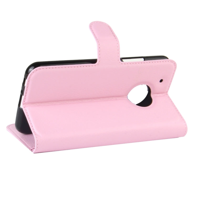 For Motorola Moto G Plus (5th Gen.) Litchi Texture Horizontal Flip Leather Case with Magnetic Buckle & Holder & Card Slots & Wallet