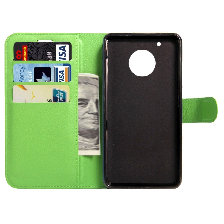 For Motorola Moto G Plus (5th Gen.) Litchi Texture Horizontal Flip Leather Case with Magnetic Buckle & Holder & Card Slots & Wallet