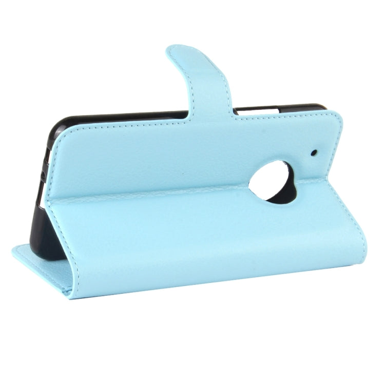 For Motorola Moto G Plus (5th Gen.) Litchi Texture Horizontal Flip Leather Case with Magnetic Buckle & Holder & Card Slots & Wallet