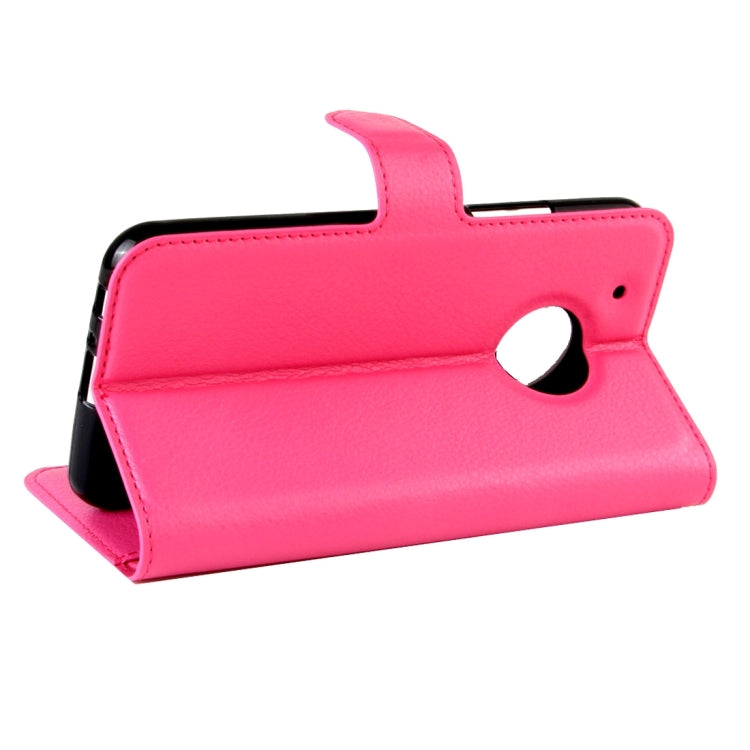 For Motorola Moto G Plus (5th Gen.) Litchi Texture Horizontal Flip Leather Case with Magnetic Buckle & Holder & Card Slots & Wallet