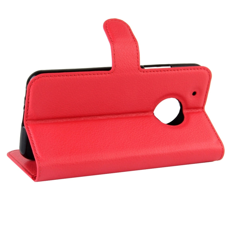 For Motorola Moto G Plus (5th Gen.) Litchi Texture Horizontal Flip Leather Case with Magnetic Buckle & Holder & Card Slots & Wallet