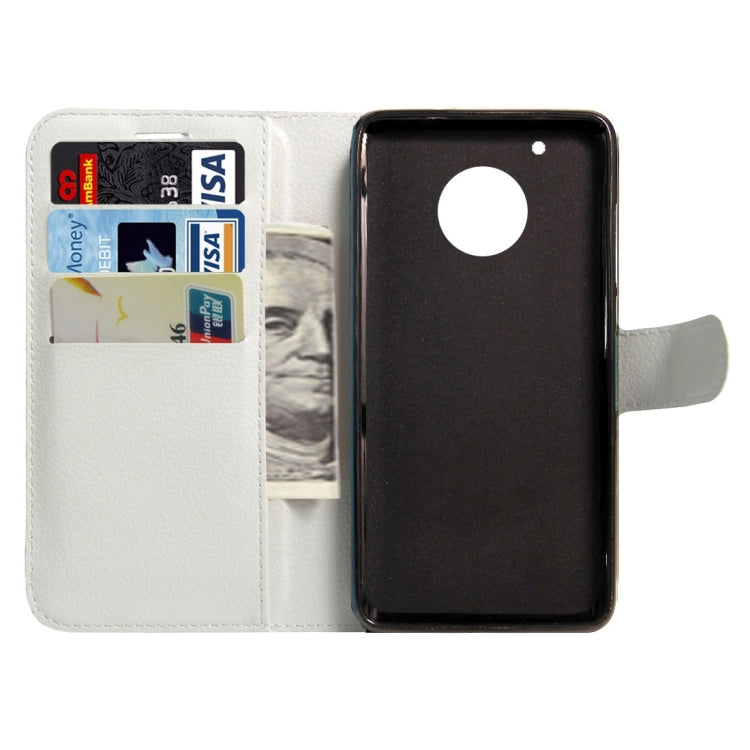 For Motorola Moto G Plus (5th Gen.) Litchi Texture Horizontal Flip Leather Case with Magnetic Buckle & Holder & Card Slots & Wallet