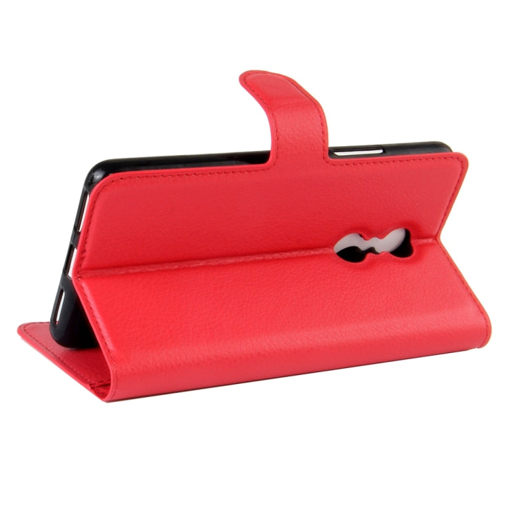 For Lenovo K6 Note Litchi Texture Horizontal Flip Leather Case with Magnetic Buckle & Holder & Card Slots & Wallet