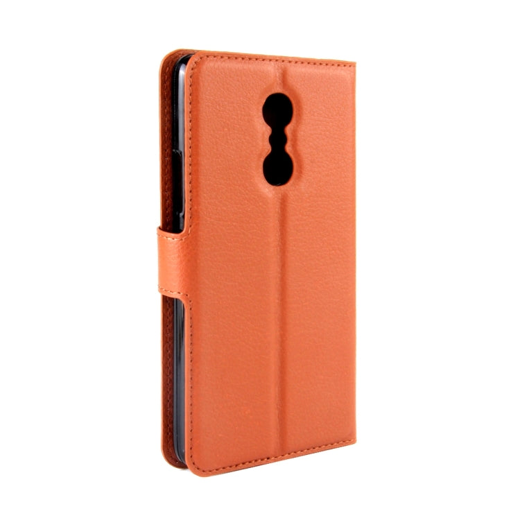 For Lenovo K6 Note Litchi Texture Horizontal Flip Leather Case with Magnetic Buckle & Holder & Card Slots & Wallet