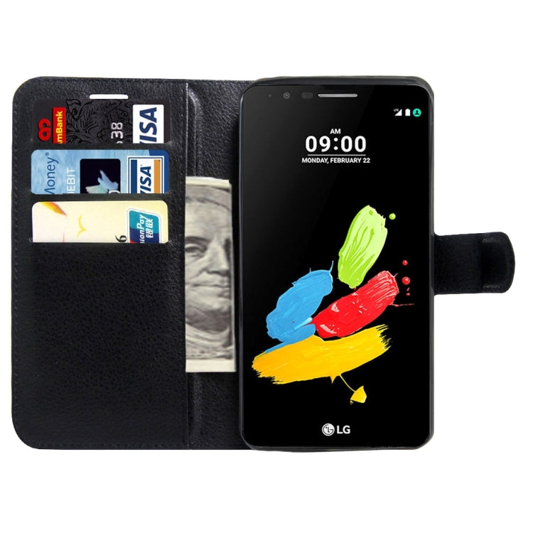 For LG Stylus 3 Litchi Texture Horizontal Flip Leather Case with Magnetic Buckle & Holder & Card Slots & Wallet