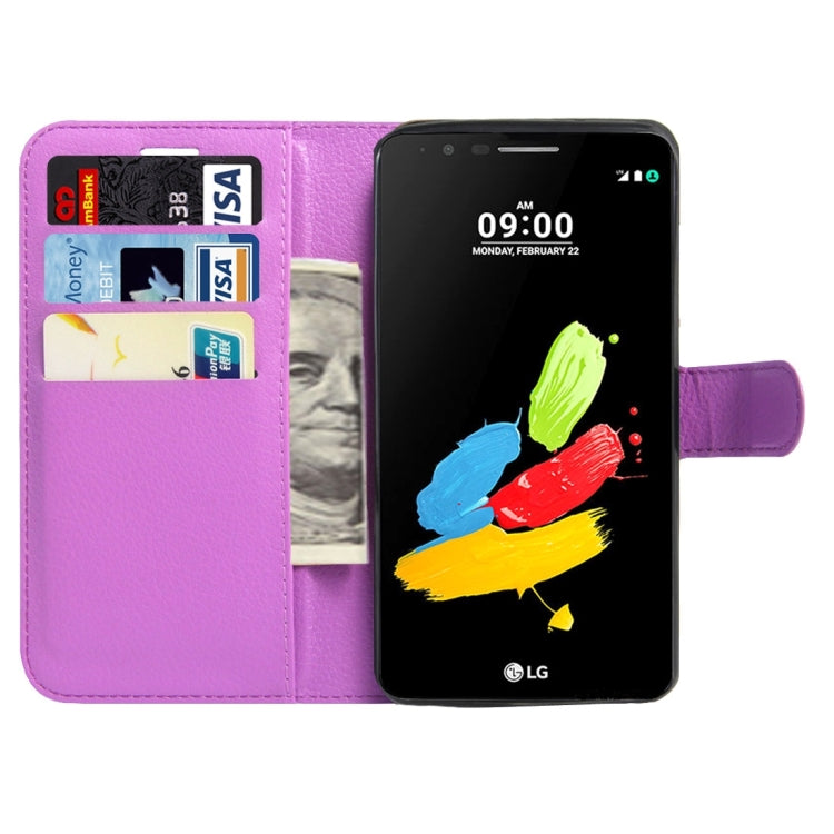 For LG Stylus 3 Litchi Texture Horizontal Flip Leather Case with Magnetic Buckle & Holder & Card Slots & Wallet