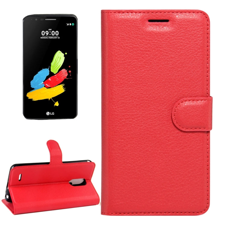 For LG Stylus 3 Litchi Texture Horizontal Flip Leather Case with Magnetic Buckle & Holder & Card Slots & Wallet