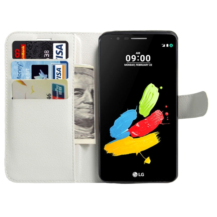 For LG Stylus 3 Litchi Texture Horizontal Flip Leather Case with Magnetic Buckle & Holder & Card Slots & Wallet