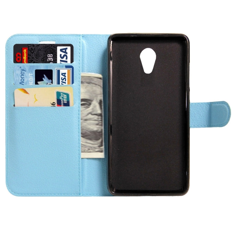 For Meizu M5s Litchi Texture Horizontal Flip Leather Case with Magnetic Buckle & Holder & Card Slots & Wallet