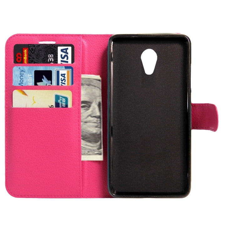 For Meizu M5s Litchi Texture Horizontal Flip Leather Case with Magnetic Buckle & Holder & Card Slots & Wallet