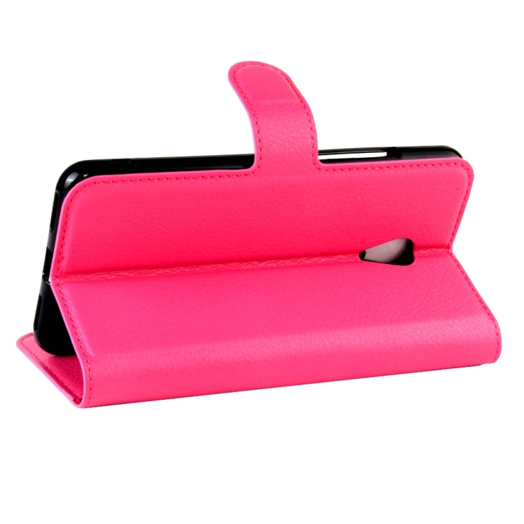 For Meizu M5s Litchi Texture Horizontal Flip Leather Case with Magnetic Buckle & Holder & Card Slots & Wallet