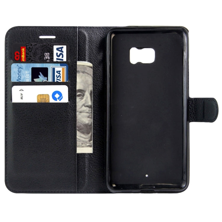 For HTC U Ultra / HTC Ocean Note Litchi Texture Horizontal Flip Leather Case with Magnetic Buckle & Holder & Card Slots & Wallet