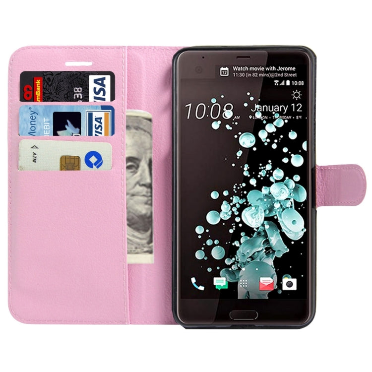 For HTC U Ultra / HTC Ocean Note Litchi Texture Horizontal Flip Leather Case with Magnetic Buckle & Holder & Card Slots & Wallet