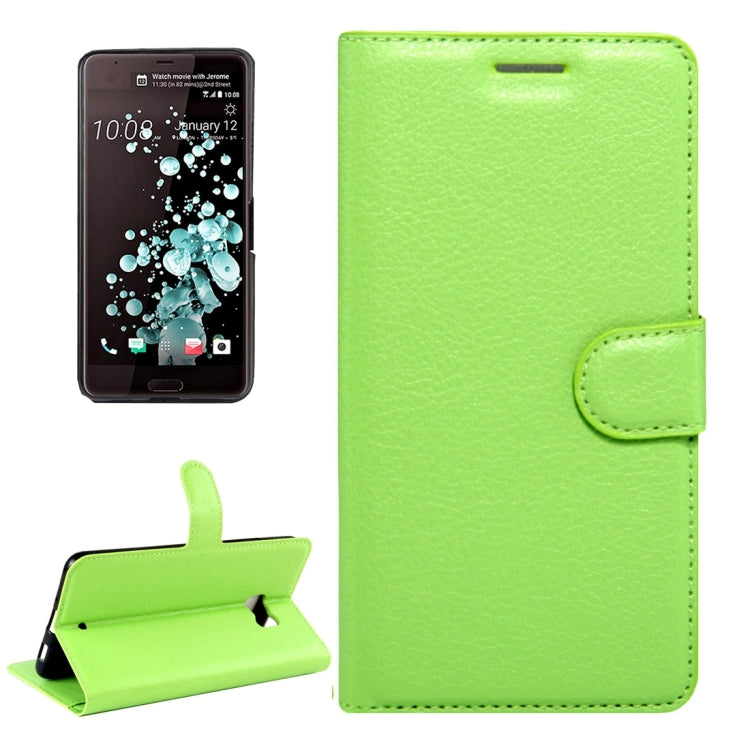 For HTC U Ultra / HTC Ocean Note Litchi Texture Horizontal Flip Leather Case with Magnetic Buckle & Holder & Card Slots & Wallet
