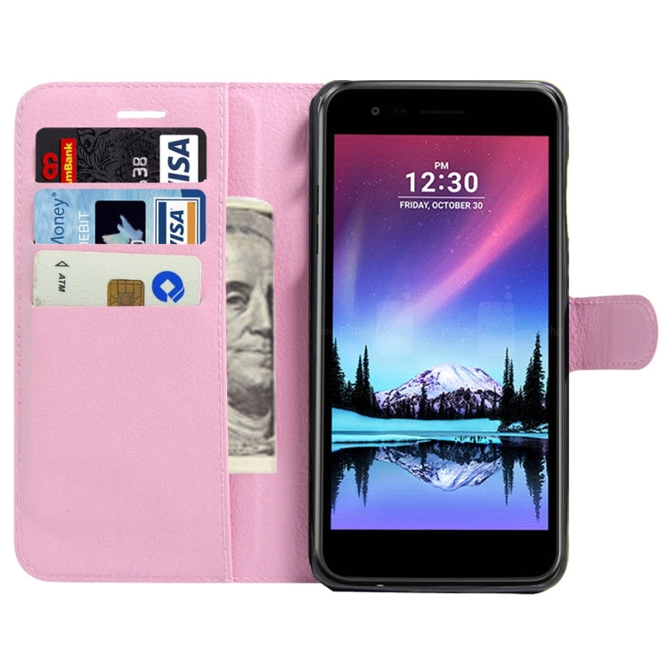 For LG K10 (2017) (EU Version) Litchi Texture Horizontal Flip Leather Case with Magnetic Buckle & Holder & Card Slots & Wallet