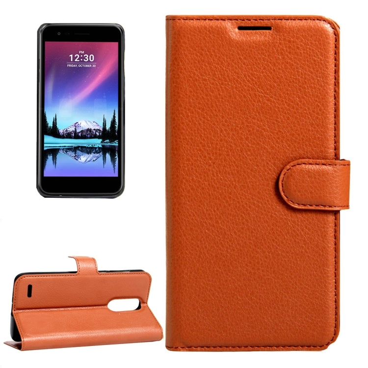 For LG K10 (2017) (EU Version) Litchi Texture Horizontal Flip Leather Case with Magnetic Buckle & Holder & Card Slots & Wallet