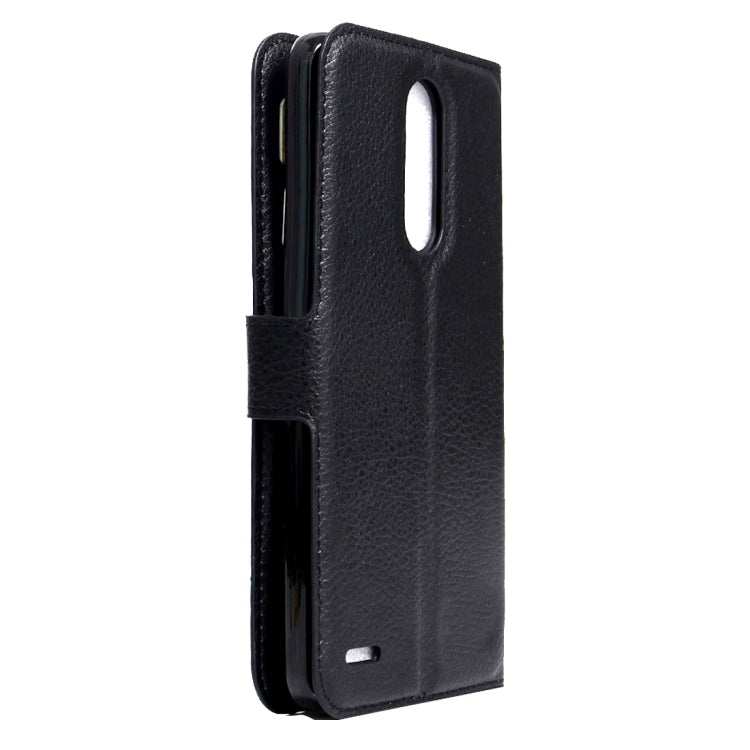 For LG K8 (2017) EU Version Litchi Texture Horizontal Flip Leather Case with Magnetic Buckle & Holder & Card Slots & Wallet