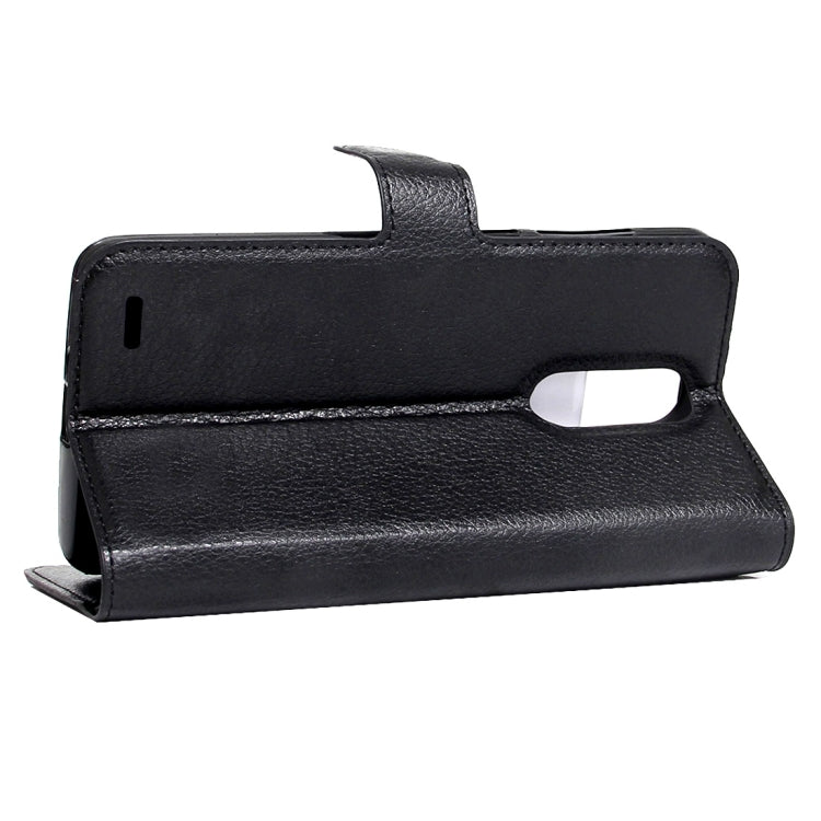 For LG K8 (2017) EU Version Litchi Texture Horizontal Flip Leather Case with Magnetic Buckle & Holder & Card Slots & Wallet