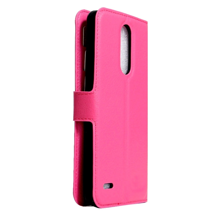 For LG K8 (2017) EU Version Litchi Texture Horizontal Flip Leather Case with Magnetic Buckle & Holder & Card Slots & Wallet