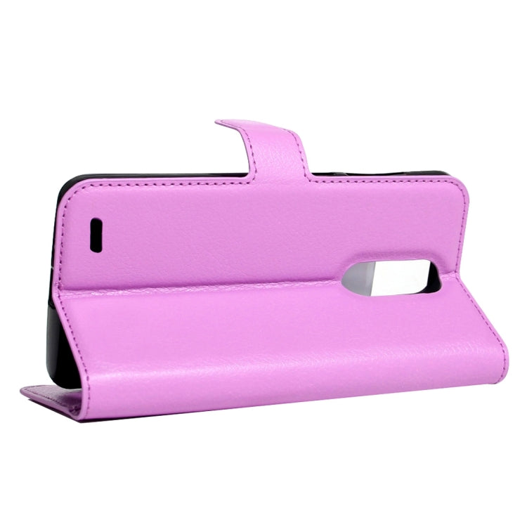 For LG K8 (2017) EU Version Litchi Texture Horizontal Flip Leather Case with Magnetic Buckle & Holder & Card Slots & Wallet