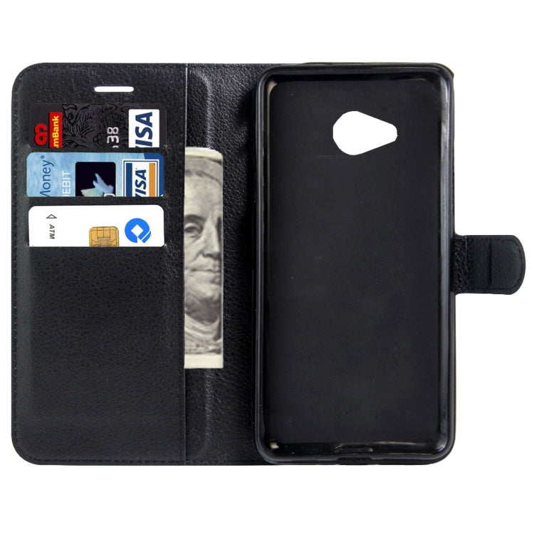 For HTC U Play Litchi Texture Horizontal Flip Leather Case with Magnetic Buckle & Holder & Card Slots & Wallet