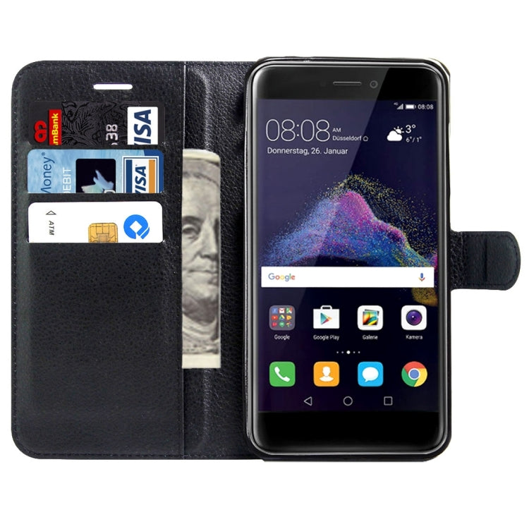 For Huawei P8 Lite (2017) & P9 Lite (2017) & Honor 8 Lite Litchi Texture Horizontal Flip Leather Case with Magnetic Buckle & Holder & Card Slots & Wallet