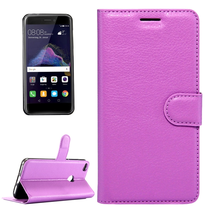 For Huawei P8 Lite (2017) & P9 Lite (2017) & Honor 8 Lite Litchi Texture Horizontal Flip Leather Case with Magnetic Buckle & Holder & Card Slots & Wallet