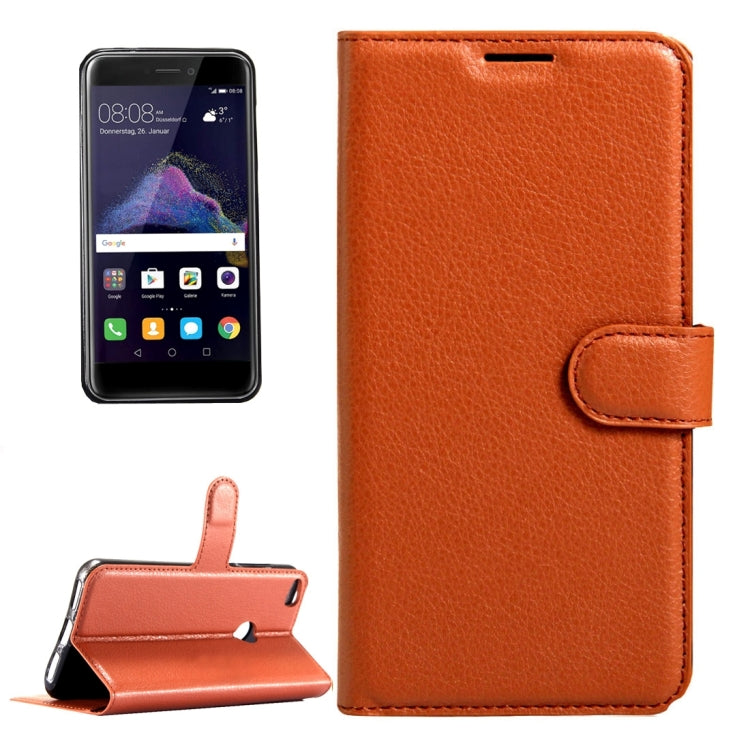 For Huawei P8 Lite (2017) & P9 Lite (2017) & Honor 8 Lite Litchi Texture Horizontal Flip Leather Case with Magnetic Buckle & Holder & Card Slots & Wallet