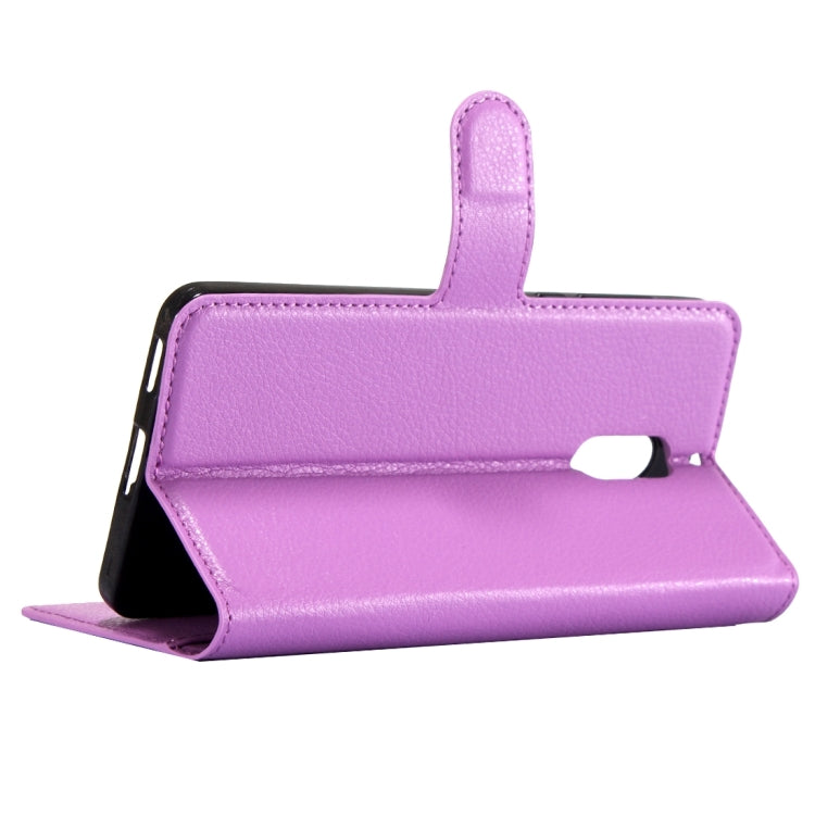 For Nokia 6 Litchi Texture Horizontal Flip Leather Case with Magnetic Buckle & Holder & Card Slots & Wallet